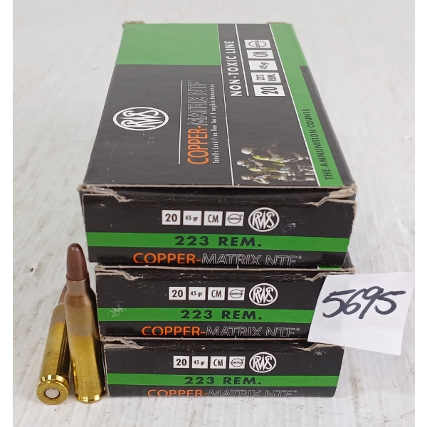 AMMO: 60X RWS .223REM - 45GR