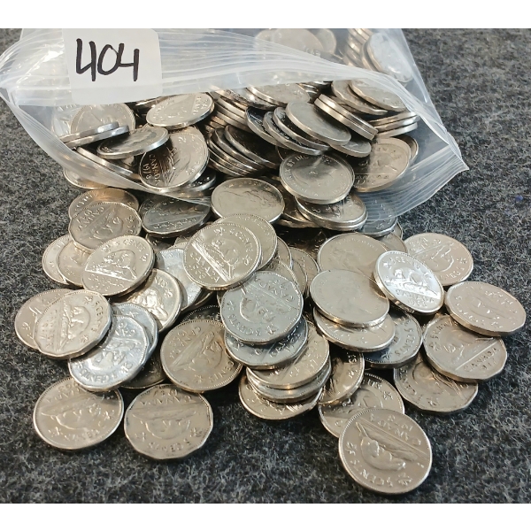 6LBS OF CDN NICKELS - MIXED YEARS
