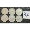 Image 2 : LOT OF 6 - 1947 CDN 25 CENT COINS