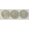 Image 2 : LOT OF 3 - 1963 CDN 50 CENT SILVER COINS