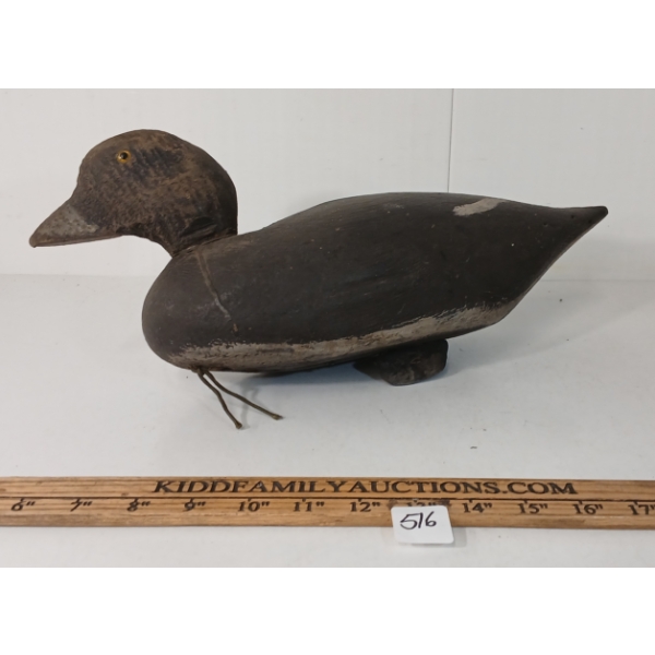 GOLDEN EYED DECOY DUCK W/ WEIGHT