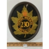 Image 2 : CANADA OVERSEAS BATTALION 230 - FRAMED PATCH