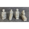 Image 10 : INUIT FAMILY & SEALS ON BASE BY UNKNOWN ARTIST - STONE & BONE