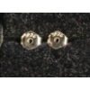 Image 4 : PAIR OF STERLING SILVER MOISSANITE LAB DIAMOND SNOWFLAKE STUD EARRINGS