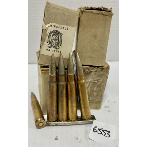 AMMO: 60X 8 MM MAUSER - MILITARY FMJ