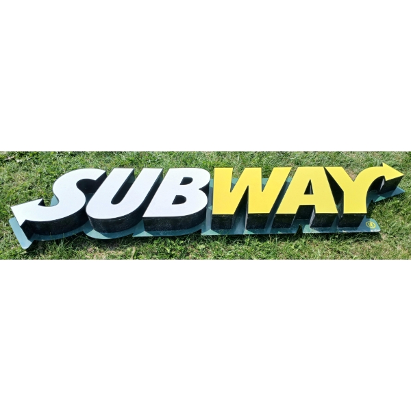 SUBWAY STORE DISPLAY SIGN - PLASTIC