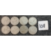 Image 1 : LOT OF 8 - 1954-1966 CDN 25 CENT COINS