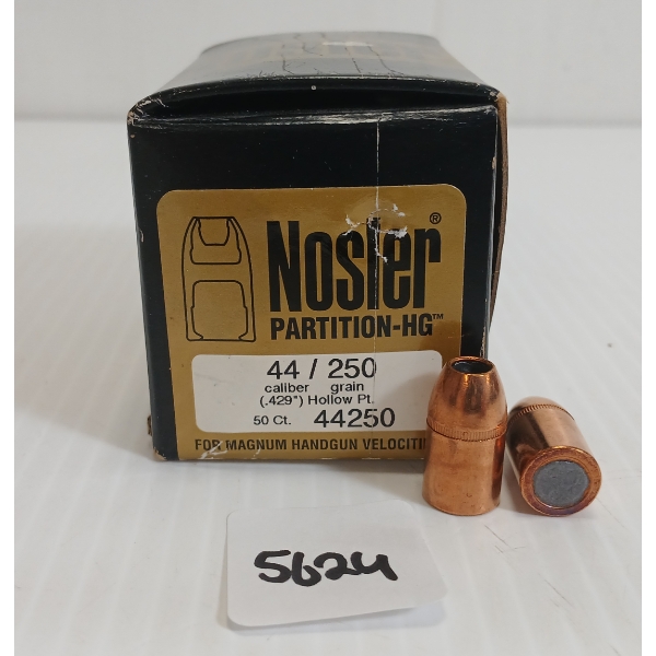 BULLETS: 50X NOSLER .44 - 250GR - HP