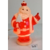 Image 2 : LOT OF 2 - HARETT-GILMAR PLASTIC "KING SANTA" BANK LITE & MILLER "SANTA GLOWS"