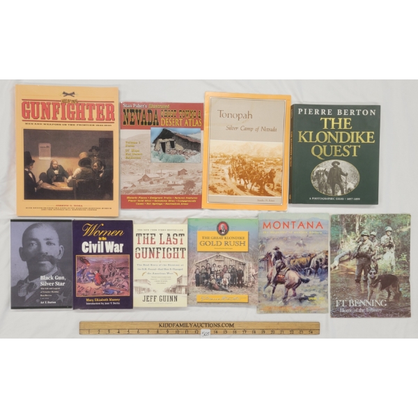 LOT OF 10 - U.S. BOOKS - "WOMEN IN THE CIVIL WAR", "THE KLONDIKE QUEST", "THE LAST GUN FIGHT", ETC