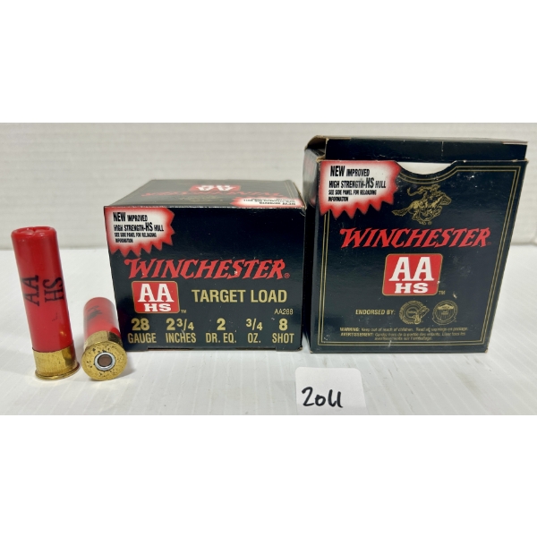 AMMO: 50X WINCHESTER 28 GA 2-3/4 IN - #8