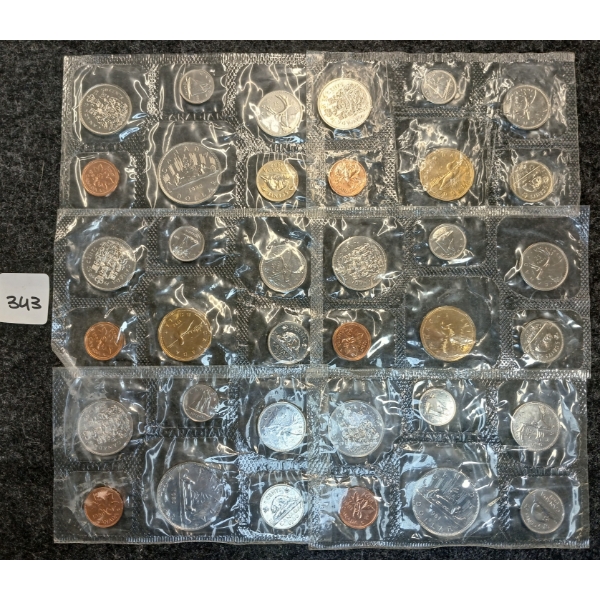 LOT OF 6 - 1980-1991 CDN UNCIRCULATED PROOF SETS