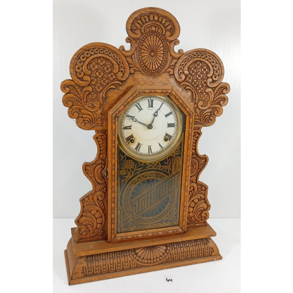 1905 E. INGRAHAM "GILA" 8 DAY OAK CLOCK