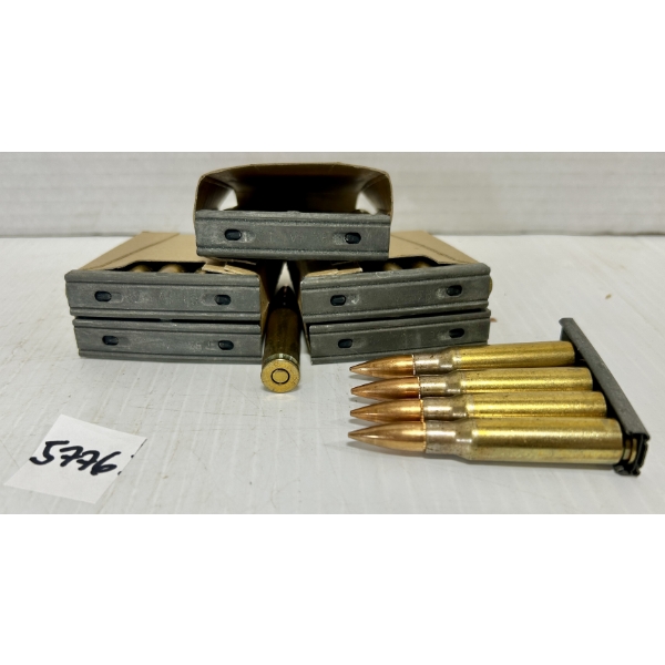 AMMO: 60X 7.62X51 MM NATO FMJ - ON CLIPS