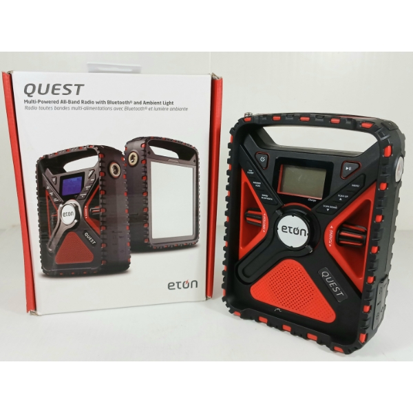 ETON QUEST ALL-BAND RADIO W/ BLUETOOTH - AS NEW