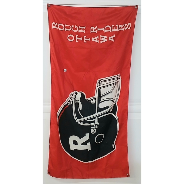 OTTAWA ROUGH RIDERS FOOTBALL FLAG