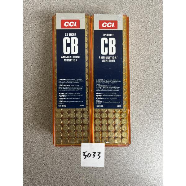 AMMO: 200X CCI .22 SHORT CB - SEALED