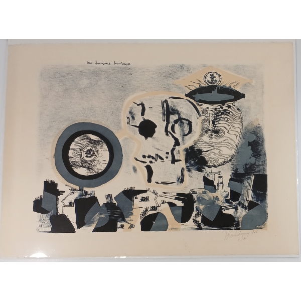 "MR. HOMME HEUREUSE" - SIGNED PRINT