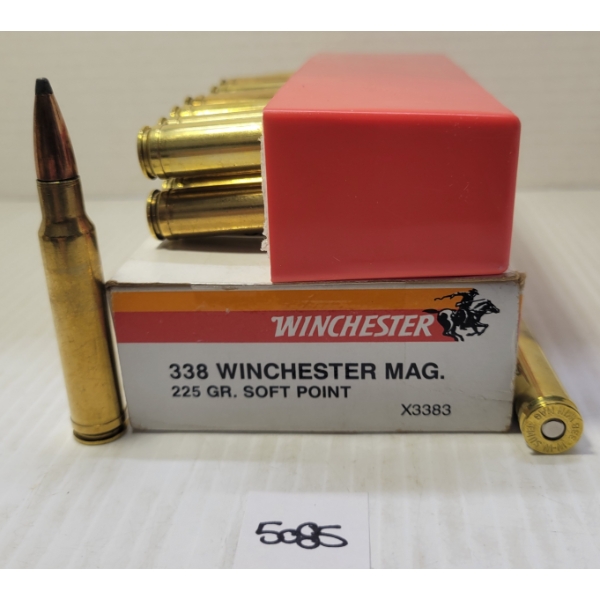 AMMO: 20X WINCHESTER SUPER X .338 WIN MAG - 225GR - SP