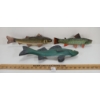 Image 1 : LOT OF 3 - HAND CARVED FISH DECOR