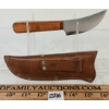 Image 3 : UNMARKED KNIFE W/ LEATHER SHEATH