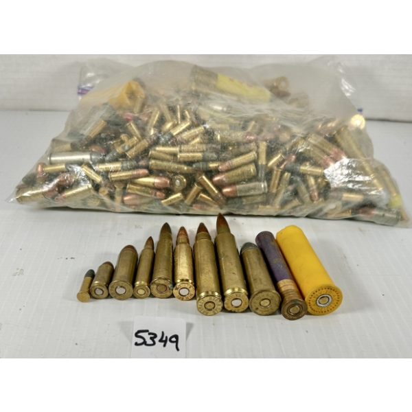 AMMO: APPROX 300X MIXED RIFLE, HANDGUN & SHOTGUN CARTRIDGES