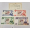 1978 BANK OF MAURITIUS FRANKLIN MINT SPECIMEN SET W/ COA