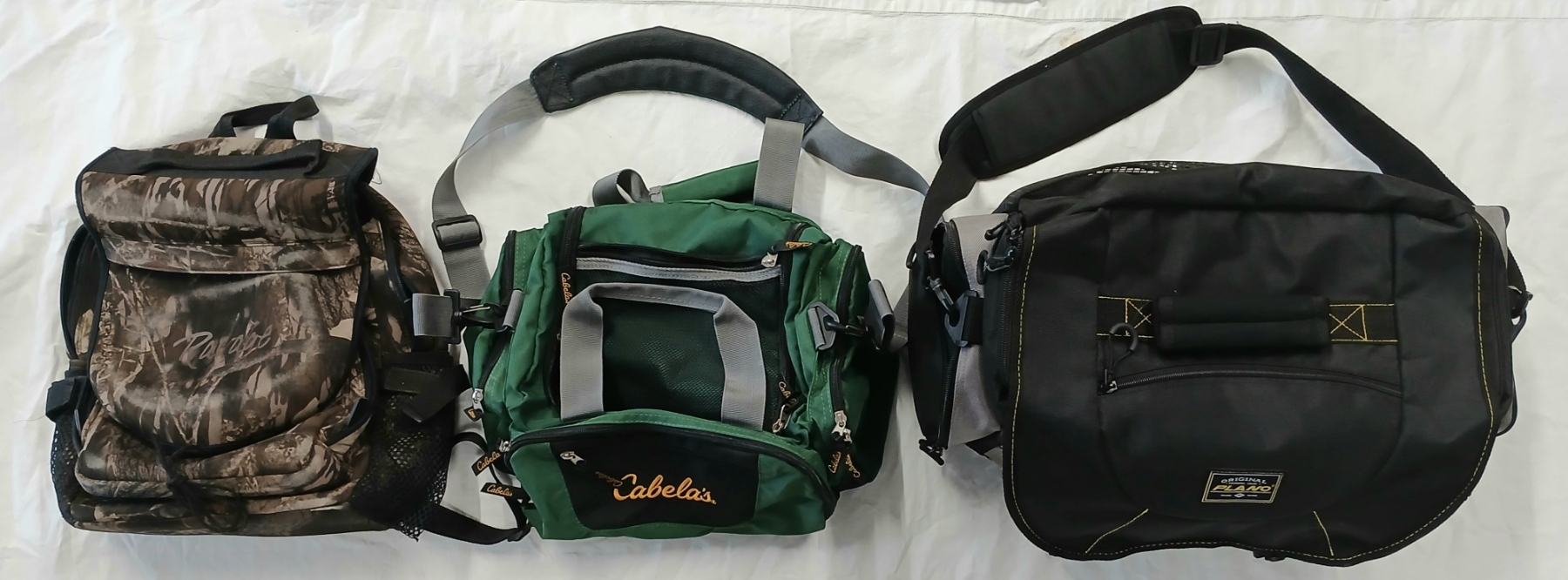 Ravage Backpack LOT OF 3 - PLANO, CABELA'S TACKLE BAGS & RAVAGE BACKPACK