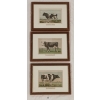 Image 1 : LOT OF 3 - EMRIK & BINGER FARM COWS - FRAMED LITHOGRAPH PRINTS