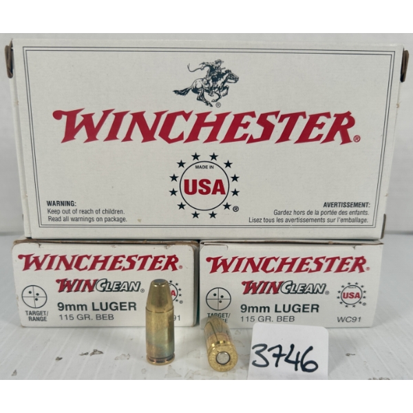 AMMO: 150X WINCHESTER 9 MM - 115 GR SP