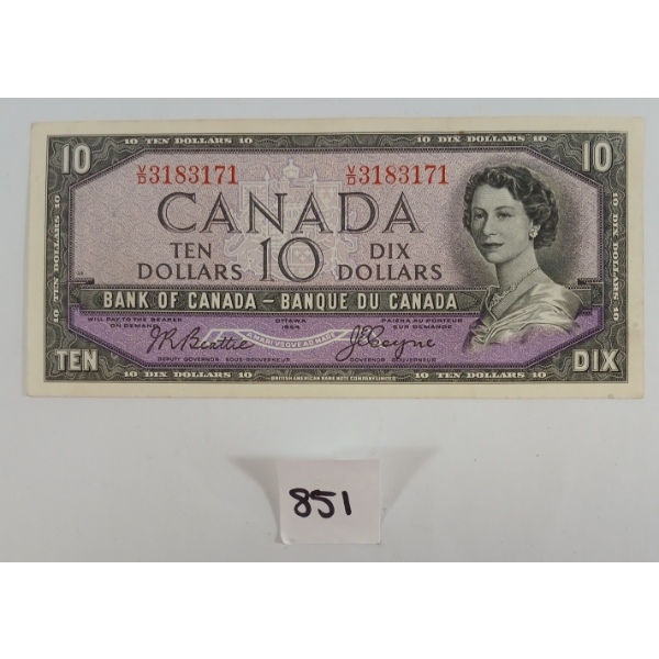 1954 CDN $10 BANKNOTE - UNCIRCULATED