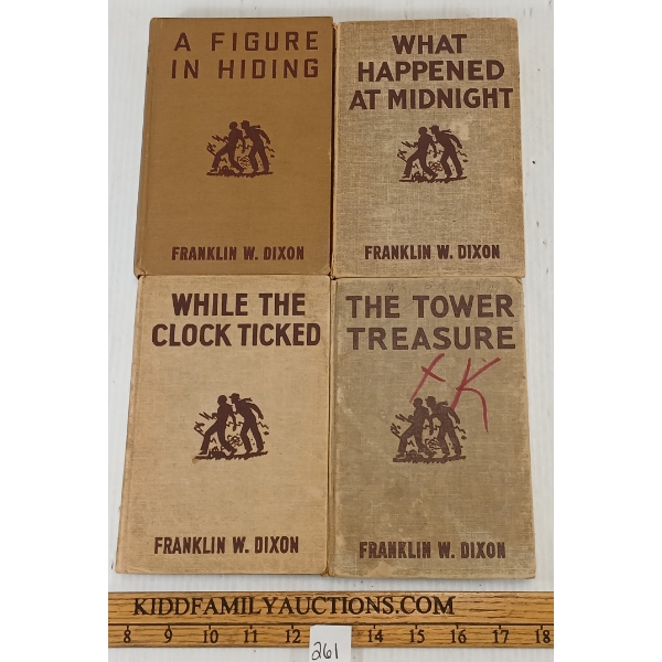 LOT OF 4 - 1927 & 1930's HARDY BOYS NOVELS BY FRANKLIN W. DIXON - HARDCOVERS