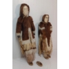 Image 3 : LOT OF 2 - MAN & WOMAN BY UNKNOWN ARTIST - ANTLER, FUR & SINEW