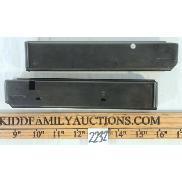 LOT OF 2 - PRO MAG AR-15 9MM COLT SMG TYPE MAGS