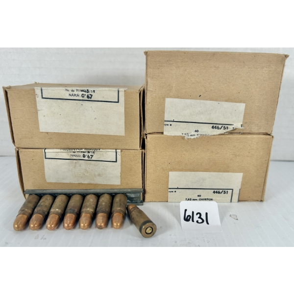 AMMO: 160X 7.62X25 MM TOKAREV - MILITARY FMJ