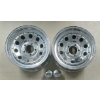Image 1 : LOT OF 2 - CRAGAR CHROME STEEL RIMS W/ CENTER CAPS