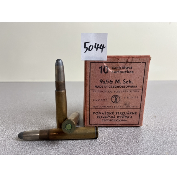 AMMO: 10X POVAZSKE STROJARNE 9X56 MANNLICHER SCHONAUER 248GR. 