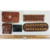 Image 1 : LOT OF 5 - LEATHER CARTRIDGE HOLDER - INCL HUNTER CO., COOPER WEEKS, ECT.