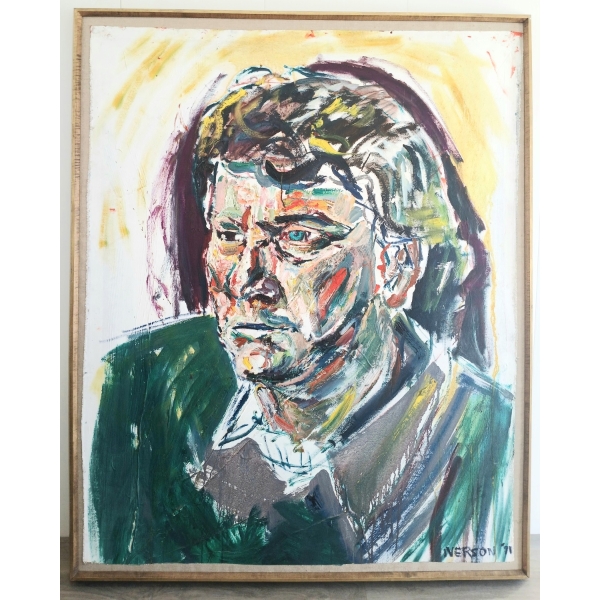 "RICK BURNS" BY PHILIP IVERSON - FRAMED OIL ON CANVAS