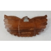 Image 5 : CARVED WOOD EAGLE W/ BEAD EYES BY UNKNOWN ARTIST