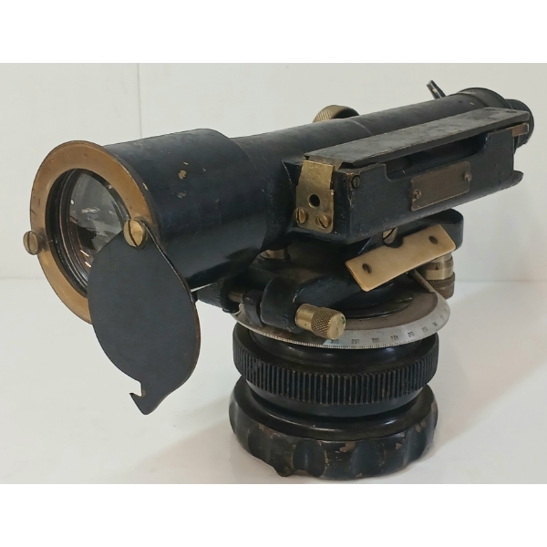 J. HALDEN & CO. THEODOLITE - LACQUERED BRASS - C. VICTORIAN ERA