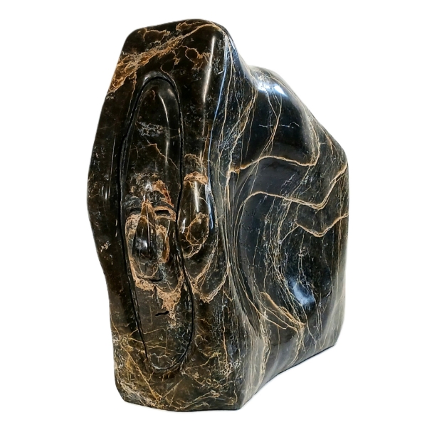 THREE FACES - SIGNED - STONE