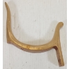 Image 2 : UNFINISHED CAST BRASS SCHEUTZEN STYLE BUTT PLATE / HOOK