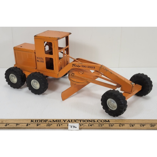 TONKA TOYS PRESSED STEEL ROAD GRADER