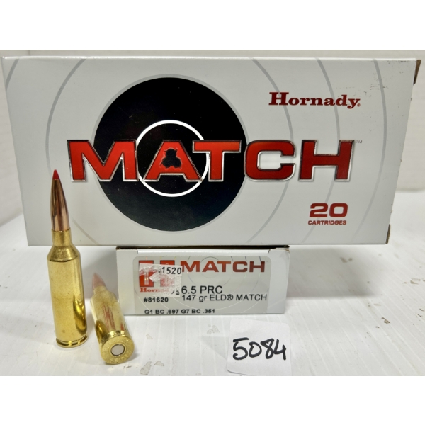 AMMO: 40X HORNADY 6.5 PRC - 147 GR POLY TIP