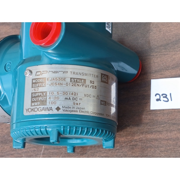 YOKOGAWA IN-LINE MOUNT GAUGE PRESSURE TRANSMITTER