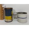 Image 4 : LOT OF 2 - FIVE ROSES FLOUR SIFTER & ROSE BRAND BAKING POWDER - 16 OZ