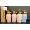 Image 3 : LOT OF 4 - SOUVENIR SYPHON STYLE SALT/PEPPER SHAKERS - PINK & POWDER BLUE