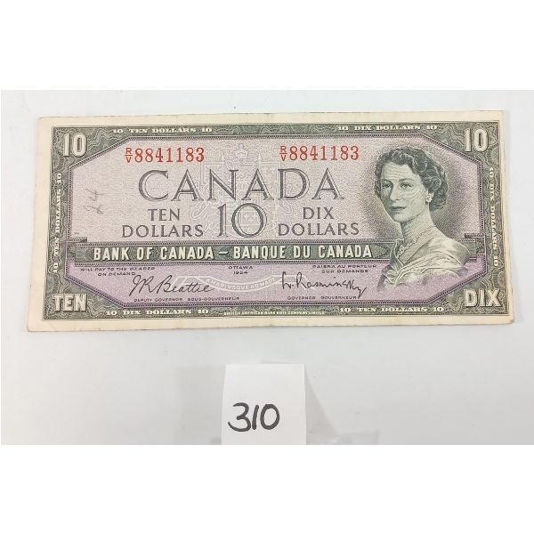 1954 CDN $10 BANKNOTE