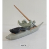 Image 10 : KAYAKER & HUNTER SEAL HUNTING BY ISAAC SALA - STONE & WOOD W/ SINEW